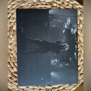 GHOST 👻 Papa Black and White Concert Photo 
Autographed 8x10